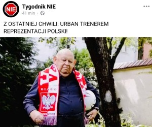 Żart polega na tym, że nowy trener się właśnie Urban nazywa