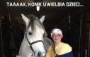 Taaaak, konik uwielbia dzieci...