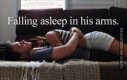 Zasypiając w jego ramionach