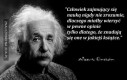 Mądry cytat Alberta Einsteina