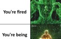 Szef podczas zwalniania pracownika be like…
