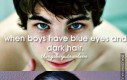 Kiedy bruneci mają niebieskie oczy...