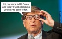 Bill Gates uczy liczyć do 10