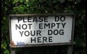 Proszę nie wypróżniać tu swojego psa