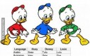 Siostrzeńcy Donalda w różnych językach