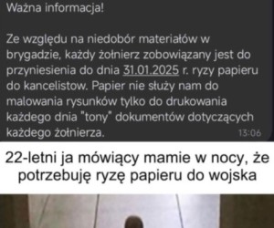 Jeśli nie ma papieru to szkoda gadać co jest...