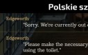 Nie, mydła też nie ma