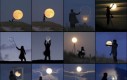 Kreatywne zdjęcia z księżycem w tle