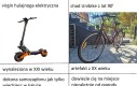 Plus hulajnoga Ci się rozładuje, a rower ma nieograniczony zasięg