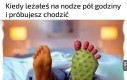 Nóżka poszła spać