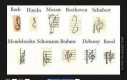 Jak wyglądały klucze wiolinowe różnych kompozytorów