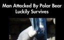 Człowiek zaatakowany przez niedźwiedzia polarnego