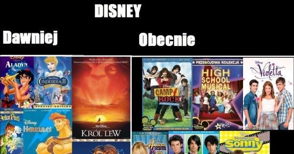 Disney dawniej i obecnie - Jeja.pl
