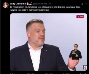 On po migaczowemu on miga