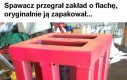 Spawacz i zakład o flachę