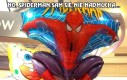 No, Spiderman sam się nie nadmucha...