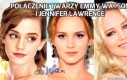 Połączenie twarzy Emmy Watson i Jennifer Lawrence