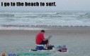 Surfowanie na plaży