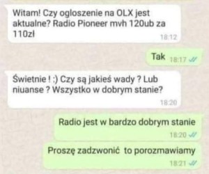 Żeby miała co ściszać do parkowania
