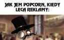Jedzenie popcornu w trakcie oglądania