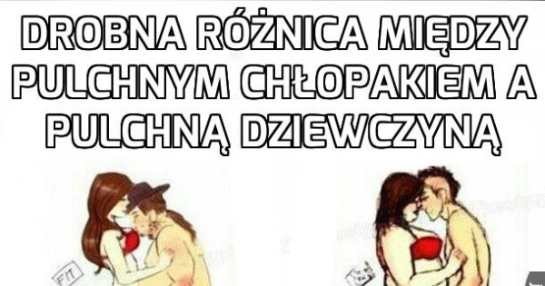 Gruby facet umawia się z chudą dziewczyną