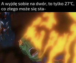 No, trochę pali