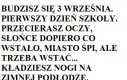 Budzisz się 3 września