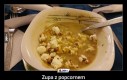Zupa z popcornem