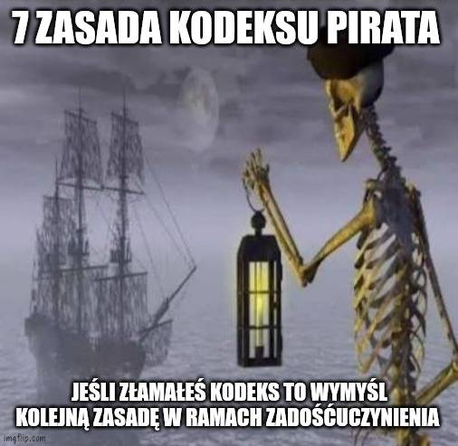 7 zasada kodeksu pirata