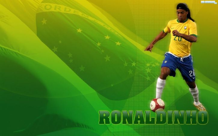 Ronaldinho w reprezentacji Brazylii.