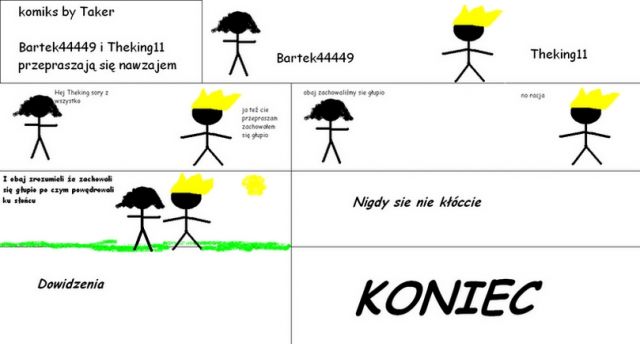 Bartek44449 i Theking11 koniec kłótni