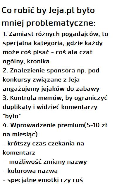 Pomysły dla Jeja.pl