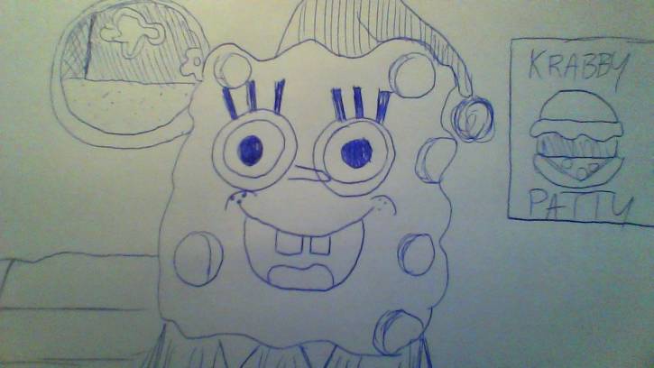 spongebob w piżamce