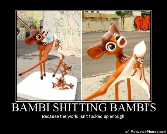 Bambi srający Bambi