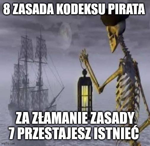 8 zasada kodeksu pirata