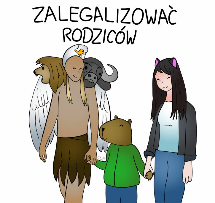 Saszeta ze szczęśliwą rodzinką