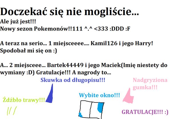 WYNIKI!!!!!!!!!!!!!!!!!!