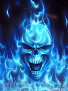 BlueFireSkull