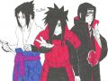 Sasuke, Madara i Itachi