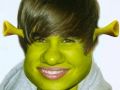 Justin Bieber jako shrek